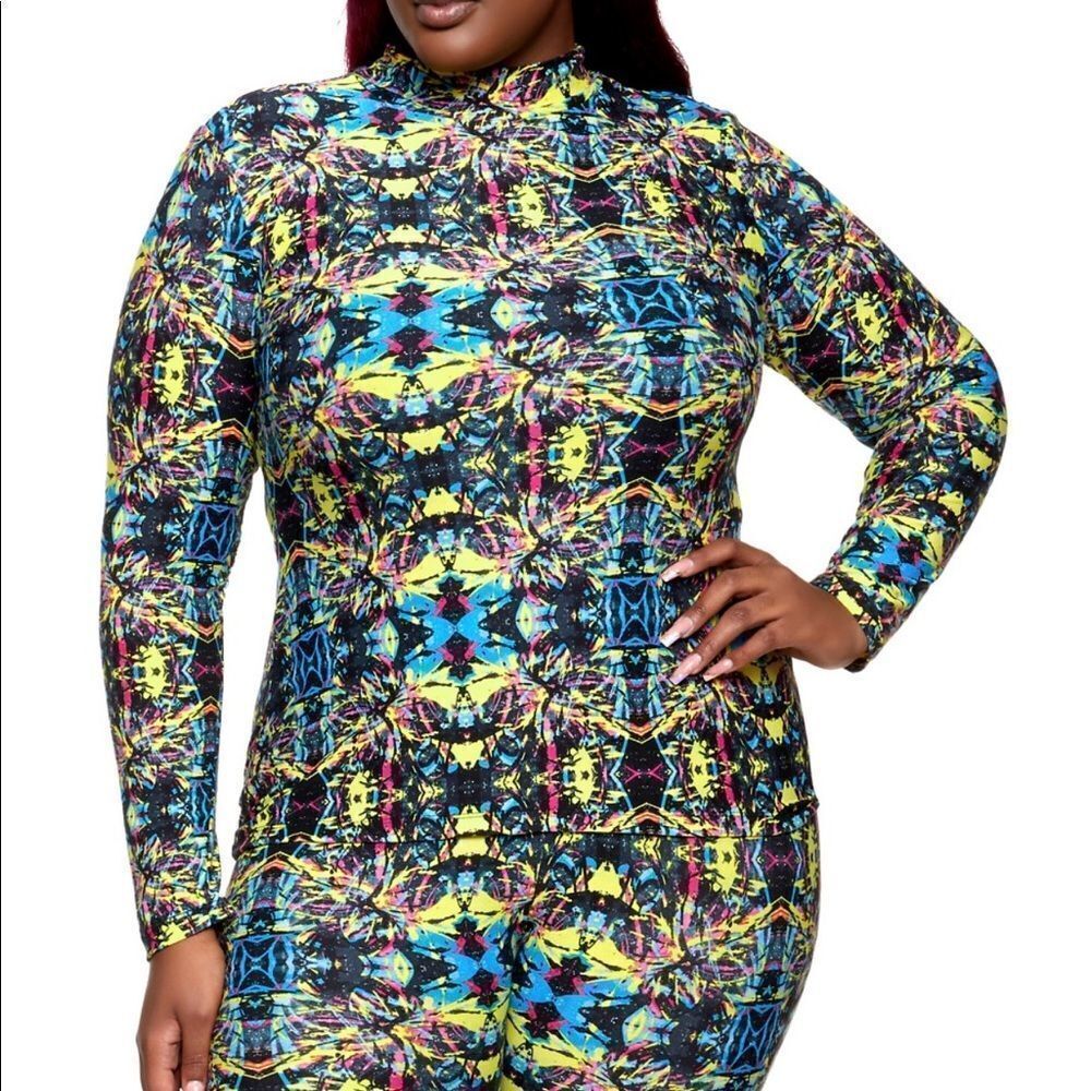 Multicoloredpatternedtop